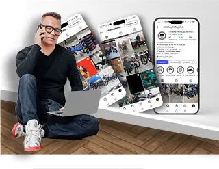 Изображение парень разговаривает по телефону